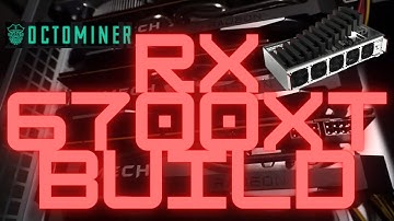 Octominer X8 Ultra Plus Build RX 6700xt