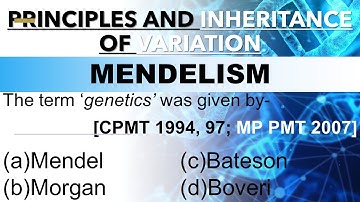 Principles And Inheritance of Variation Class 12 Mcq || Mendelism || NEET 2021 || STUDE