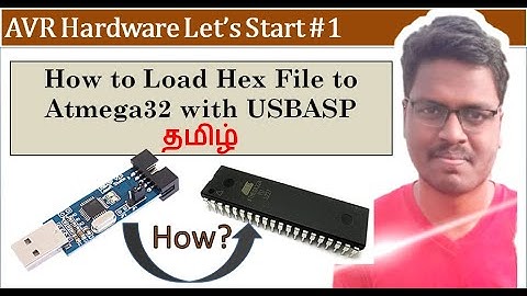 1 Atmega32 | How to Program the Atmega32 Using USBASP Programmer Explained in Tamil.