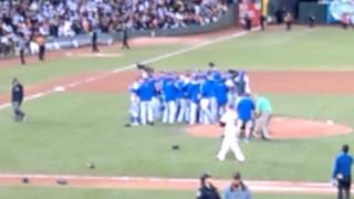 Los Angeles Dodgers clinch 2015 division title against Giants september 29, 2015