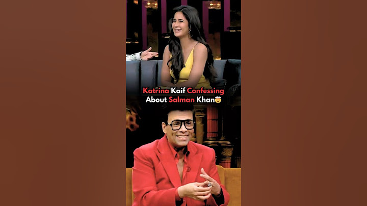 Katrina Kaif Confessing About Salman Khan😍Karan Johar #katrinakaif #karanjohar #bollywood
