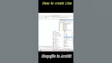 create line shapefile in ArcGIS #arcgis #arcgistutorial #shorts #shortsfeed