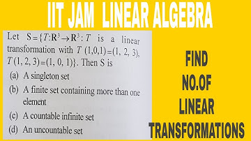 IIT JAM 2014 LINEAR ALGEBRA QUE BASED ON TRACE  AND