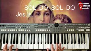 Video thumbnail of "Jesus Estoy aqui Betsaida pista letra y acordes en Do"