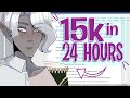 How I wrote 15k words in a day [SPEEDPAINT]