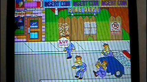 Dingoo A320 MAME4all - The Simpsons Arcade Game