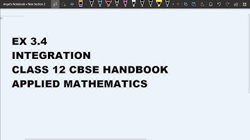 Integration CBSE Handbook Ex 3.4