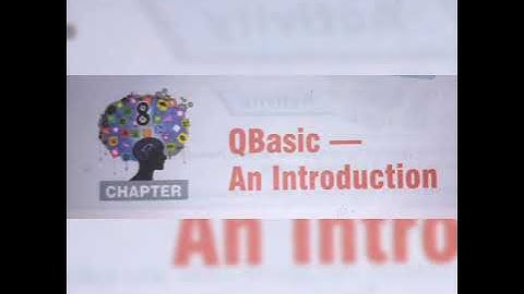 Chapter-8 QBasic- An Introduction