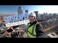 NEWFOUNDLAND in CANARY WHARF (4k) - skyscraper construction site tour