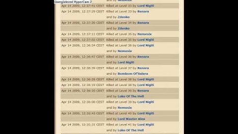 WORLDS LONGEST DEATH LIST! A MUST WATCH!! 185 - 1!!
