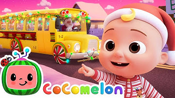 Wheels on the Christmas Bus Song! ❄️🎄 | CoComelon Nursery Rhymes & Kids Songs