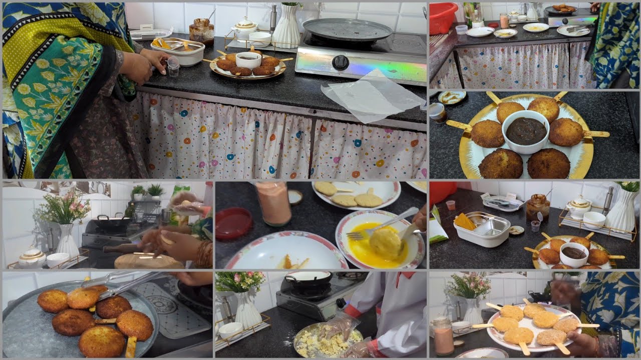 Morning Routine Cooking With Emaan ! Kitchen cleaning Potato stick cutlet ❤️