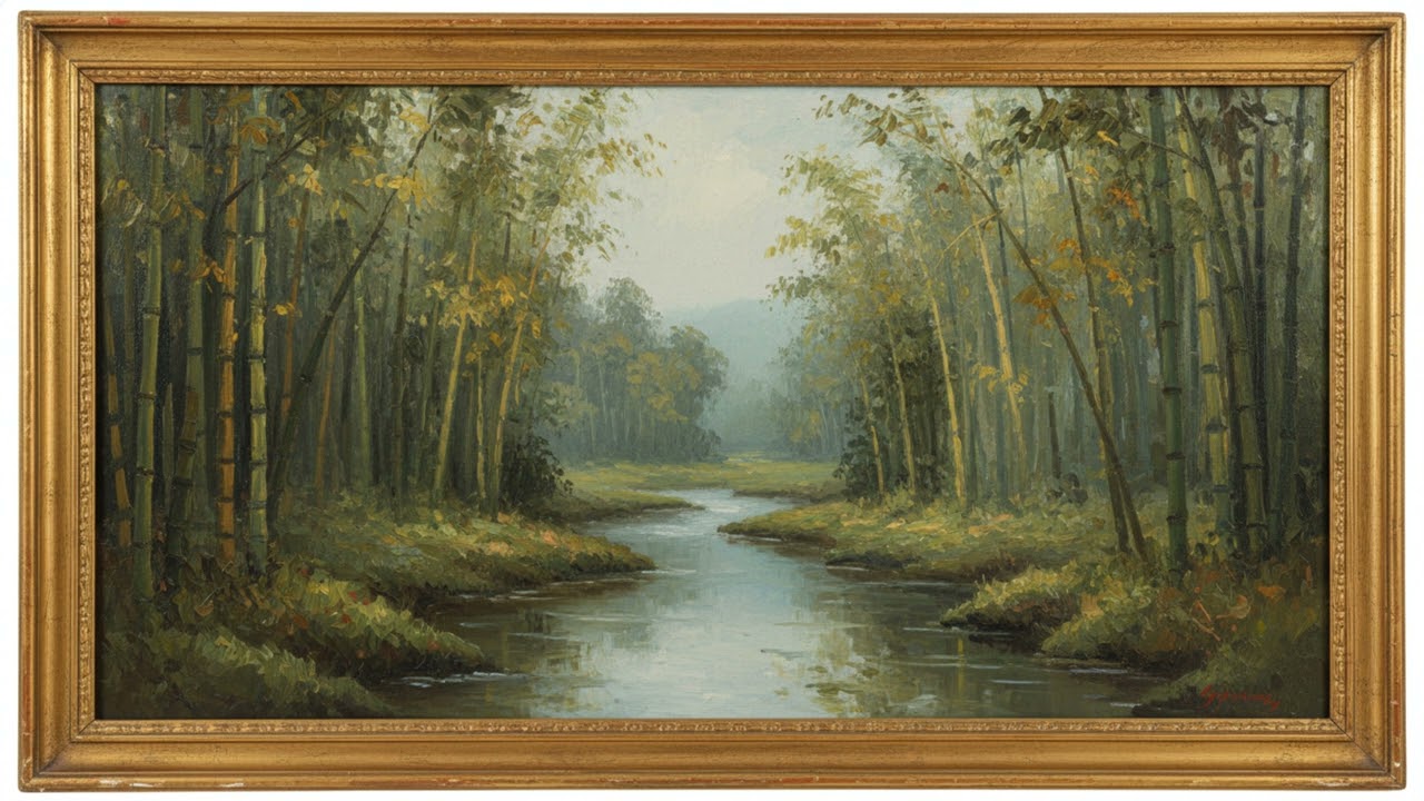 4K TV Art Frame: Whispering Bamboo Forest | Zen Harmony & Growth Manifestation Virtual Window