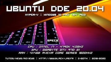 Ubuntu 20.04 DDE - Deepin Desktop Environment
