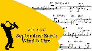 Video thumbnail of "September - Saxofones Eb - Bb - Sheet Music"