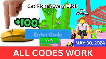 All CODES WORK Get Richer Every Click ROBLOX, May 30, 2024
