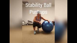 Stability Ball Pushups