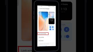 How to on swipe down option on lock screen in vivo | Control centre on lock screen