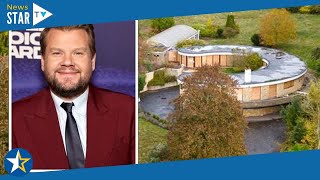 James Corden's abandoned UK mansion is boarded up prior to return