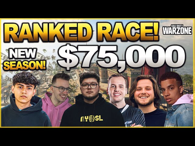 WINNER TAKES $75K* WARZONE $75K Ranked Race Tournament Match 1! - Warzone 