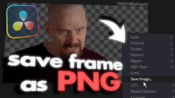 davinci resolve → save frame as png