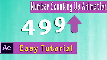 Digit Counting Up Animation in Adobe AfterEffect - Easy Tutorial