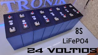 BATERÍA LiFePO4 8S / 24 VOLTIOS 7 kw CON BMS DALY Y CELDAS PRISMÁTICAS. #campers #solarsystem