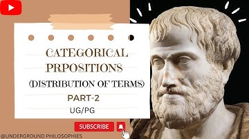 Categorical proposition (distribution of terms) Part-2|| UG&PG||UGC|| #delhiuniversity