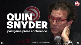 Hawks vs. Lakers Postgame Press Conference: Quin Snyder