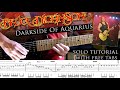 How to play Adrian Smith&#39;s solos #69 Darkside Of Aquarius (with tablatures and backing tracks)