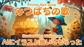 【二ホンミツバチ養蜂中♪】Honey Bee Song みつばちの歌♪イラストはMidjourney✨養蜂チャレンジ(Vol.17)