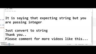 expected string or bytes like object | Python Programming - YouTube Expected String Or Bytes Like Object | Python Programming - Youtube