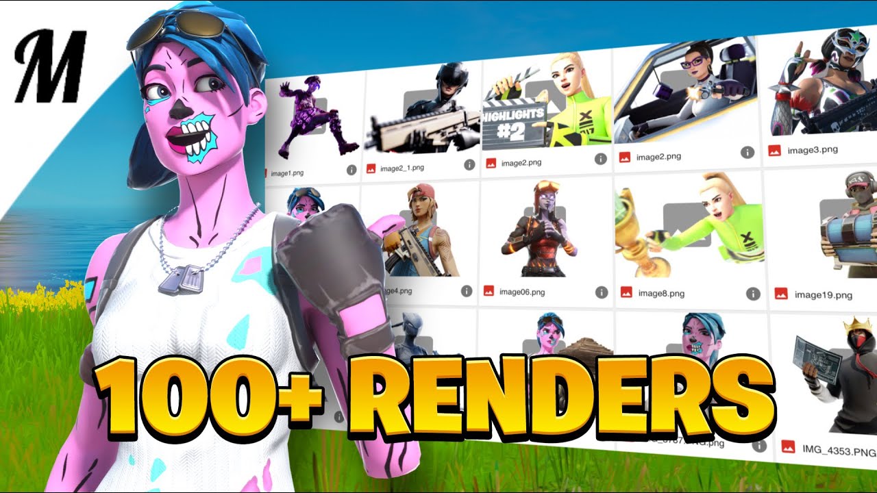 Best Fortnite Render Pack Fortnite Gfx Pack 100 Renders Youtube