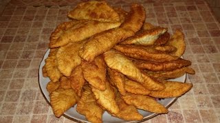 Чебуреки домашние на твороге Чебуреки домашние на твороге