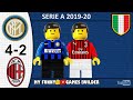 Inter Milan 4-2 • Serie A 2019/20 • Gol e Sintesi Derby 09/02/20 • All Goal Highlights Lego Football