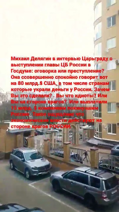 Михаил Делягин депутат Госдумы о выступлении главы ЦБ России Набиулиной ...