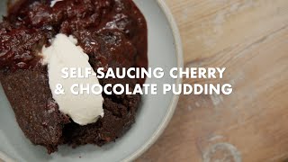Self-saucing Cherry & Chocolate Pudding from Real Life Recipes