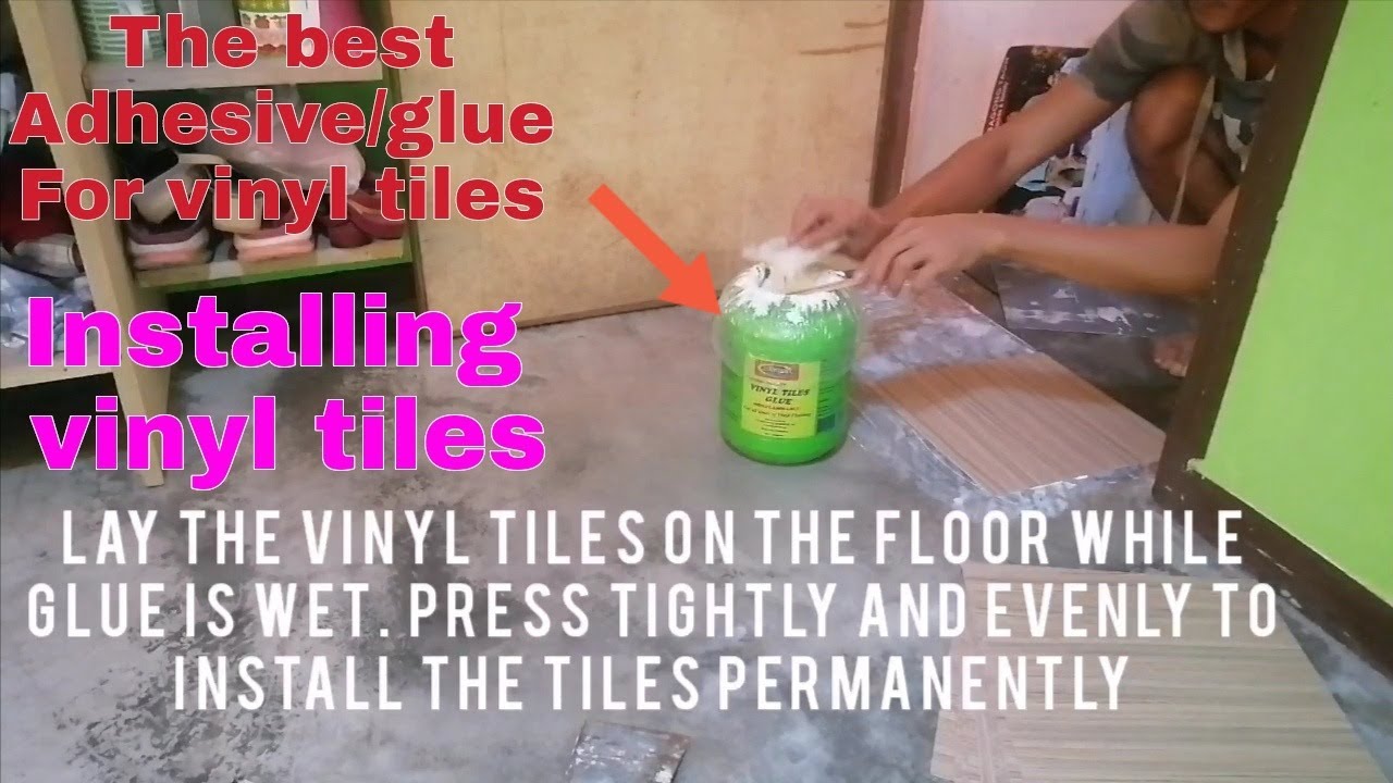 How to install vinyl tiles.. The best adhesive/glue for vinyl tiles YouTube
