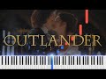 Outlander  the wedding piano tutorial synthesia