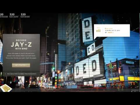 Bing: Decode Jay-Z with Bing – Cannes Lions