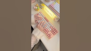 AKAPS heartbeat keycap set, link in bio 💕 #keyboard #unboxing #asmr #typing #shorts