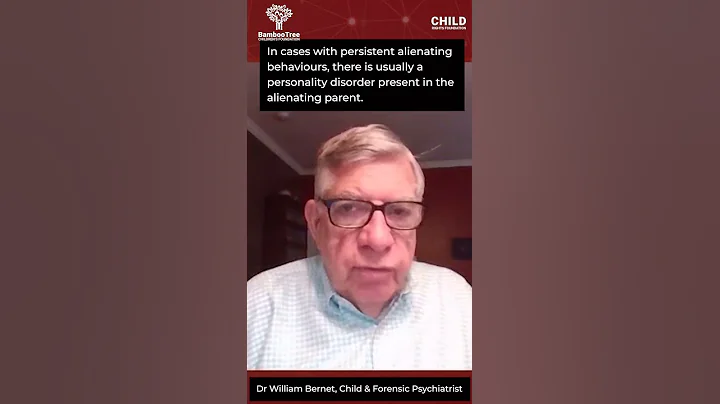 Personality disorder present in the alienating parent- Dr William Bernet #shorts