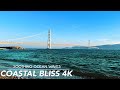 4K Natural Environmental Sounds: Ocean waves and Gentle Water Splashing on the Shore