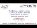 Samstag: Werner: Kollaboratives und kooperatives e-Learning im DaF/DaZ-Unterricht