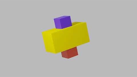 Dzhanibekov Effect Simulation with Python and Blender