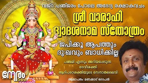 ശ്രീ വാരാഹി ദ്വാദശനാമസ്തോത്രം | Sri Varahi Panchami Devi Stotram | ആപത്തും ദു:ഖവും അകറ്റി രക്ഷിക്കും