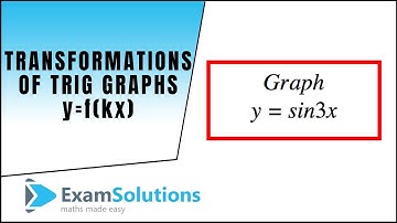 Transformations of Trig. Graphs y=f(kx) type: ExamSolutions