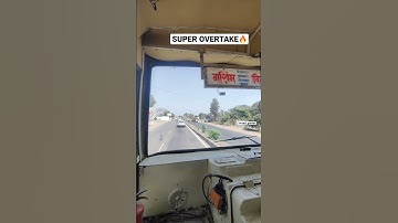 Super Overtake🔥🔥 #msrtc #maharashtra #overtake #shorts #shortvideo #short #youtubeshorts