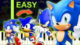 THE EVOLUTION OF SONIC GAMES ON PIANO (1991-2022)