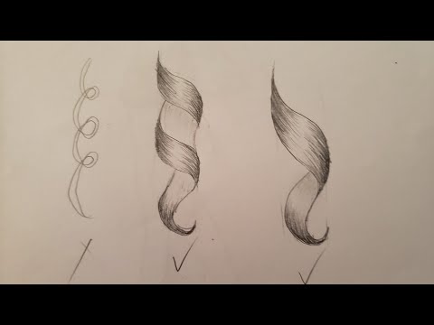 How to draw hair, cách vẽ tóc xoăn, #vetranh#veanime#art#pencilpaint#vetranhbuchi